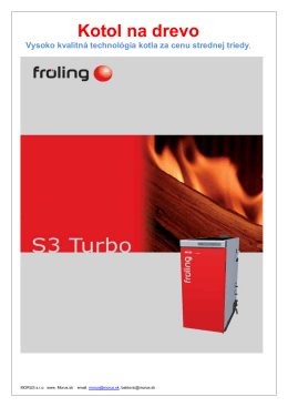 Stiahnite si Technický list S3 Turbo v PDF