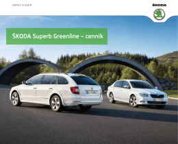 Škoda Superb Greenline – cenník