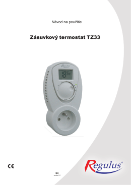 Zásuvkový termostat TZ33