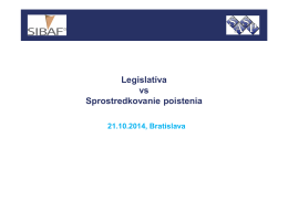 prezentácia legislatíva - SASP, Slovenská asociácia