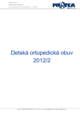 Detská ortopedická obuv 2012/2