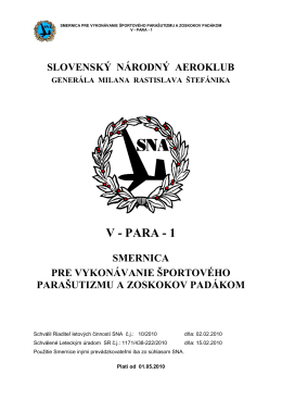 V - PARA - 1 - Slovenský národný aeroklub