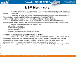MSM Martin, s.r.o.