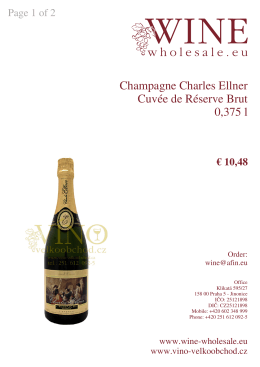 Champagne Charles Ellner Cuvée de Réserve Brut 0,375 l