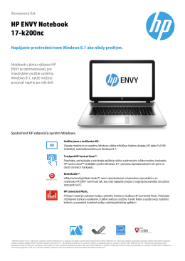 PSG Consumer 1C14 Notebook Datasheet - HP