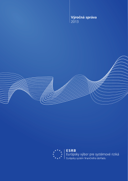 ESRB – Výročná správa 2013 - European Systemic Risk Board