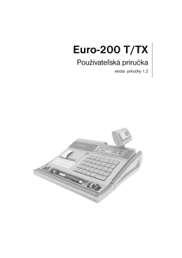 Manuál pre EURO-200 T/TX