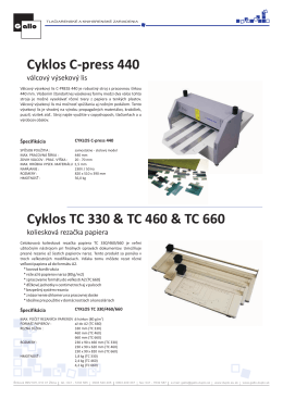 Prospekt C-press 440 & TC 330-460-660