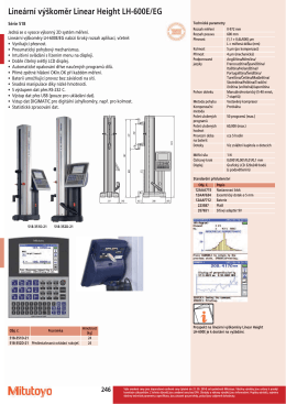 Lineární výškoměr Linear Height LH-600E/EG