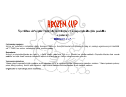 Hrozen Cup - Kanoistika.sk