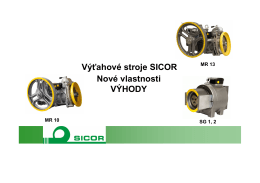 Stiahnite si prezentáciu výťahového stroja Sicor - Lift