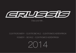 Katalog elektrorowerów Crussis 2014
