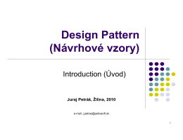 Design Pattern (Návrhové vzory)