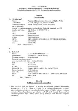 Zmluva o dielo č. 853-14.pdf - Psychiatrická nemocnica Hronovce