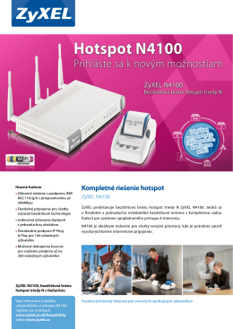 Kompletné riešenie hotspot