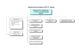 Organizačná štruktúra RÚVZ Martin