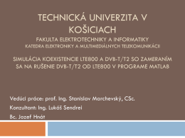 Simulácia koexistencie LTE800 a DVB