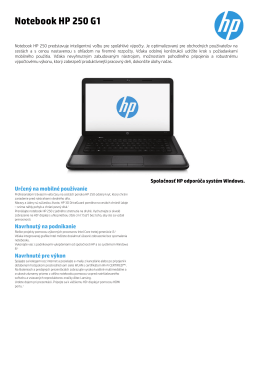 PSG Commercial Notebook 2012 Datasheet updated - HP
