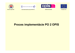 Proces implementácie PO 2 OPIS