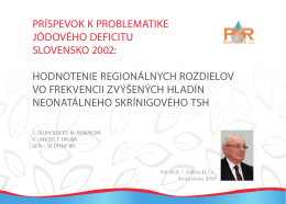Jódový deficit - PKR SLOVAKIA as