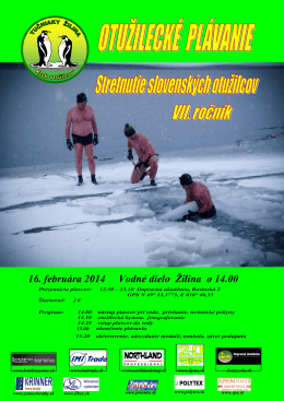 16. februára 2014 Vodné dielo Žilina o 14.00