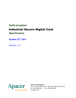 Industrial Secure Digital Card