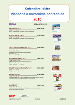 Kalendáre a diáre 2012