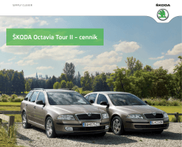 ŠKODA Octavia Tour II – cenník - Euromotor spol. sro