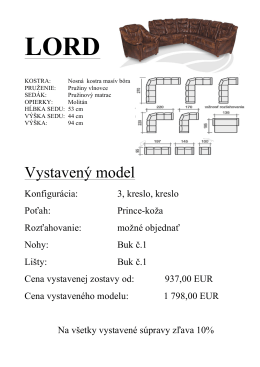 Vystavený model