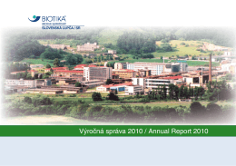 Výročná správa 2010 / Annual Report 2010 - Ako