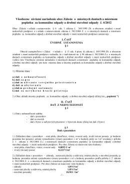 Obec Miloslavov v súlade s ustanovením § 6 ods