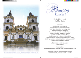BBenefičný koncert - Bazilika Sedembolestnej Šaštín
