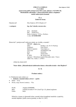 Zmluv o dielo 9/2012-rekonštrukcia OcU,KD