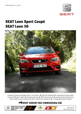 SEAT Leon Sport Coupé SEAT Leon 5D