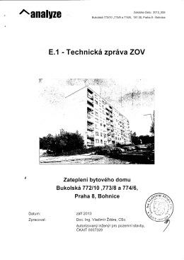 E.1 Technická zpráva ZOV