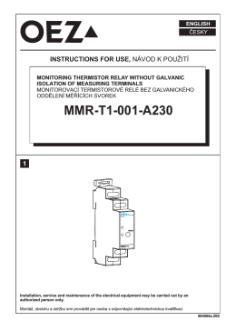 Teplotní relé - MMR-T1-001-A230