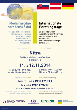 Nitra - Sociálna poisťovňa