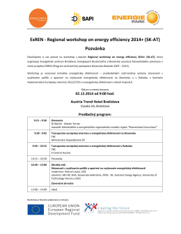 ExREN - Regional workshop on energy efficiency 2014+ (SK