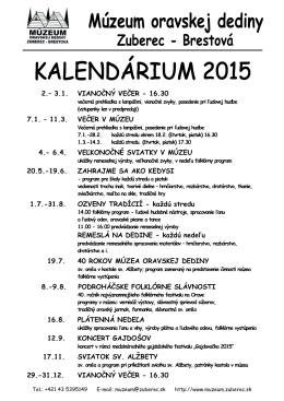 Kalendárium 2015 na stiahnutie (PDF)