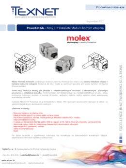 PowerCat 6A s bočným káblovým vstupom [PDF]