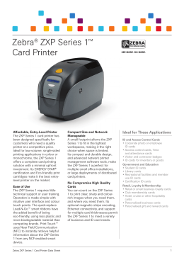 Zebra ZXP Series 1 Card Printer