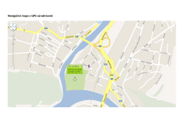 Navigačná mapa s GPS súradnicami + orientačné foto