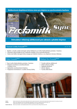 Stimulátor mliečnej úžitkovosti pre zdravé a plodné dojnice
