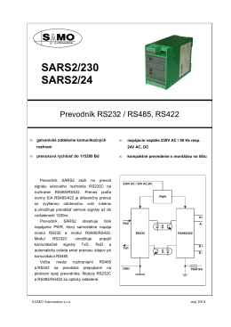 SARS2/230 SARS2/24 - SAMO Automation sro, Prešov