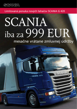 Kampaň Scania G 420 Highline