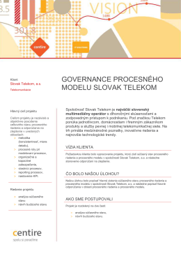 Governance procesného modelu