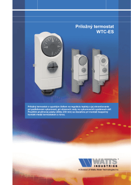Watts - príložný termostat WTC