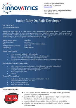 Junior Ruby On Rails Developer