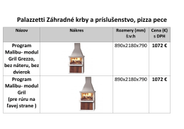 Palazzetti Záhradné krby a príslušenstvo, pizza pece - krbyeshop-w.sk