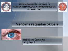 Venózna retinálna oklúzia